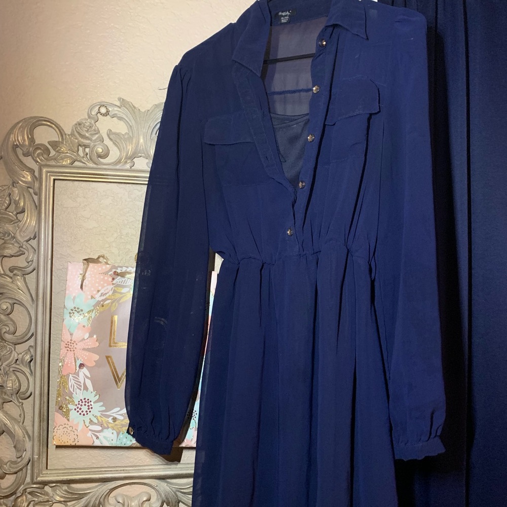 Navy blue dress. Size XL